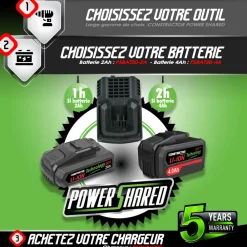 Constructor - Tronçonneuse sans fil 20 v (sans batterie) - guide 250mm - guide et chaîne orego Hot