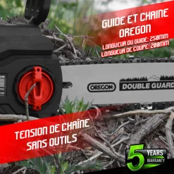 Constructor - Tronçonneuse sans fil 20 v (sans batterie) - guide 250mm - guide et chaîne orego Hot