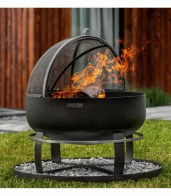 Cookking Barbecues Et Planchas | - Braséro de jardin xxl viking 60cm de diamètre, acier naturel,, 111564