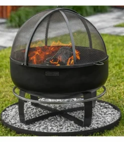 Cookking Barbecues Et Planchas | - Braséro de jardin xxl viking 60cm de diamètre, acier naturel,, 111564