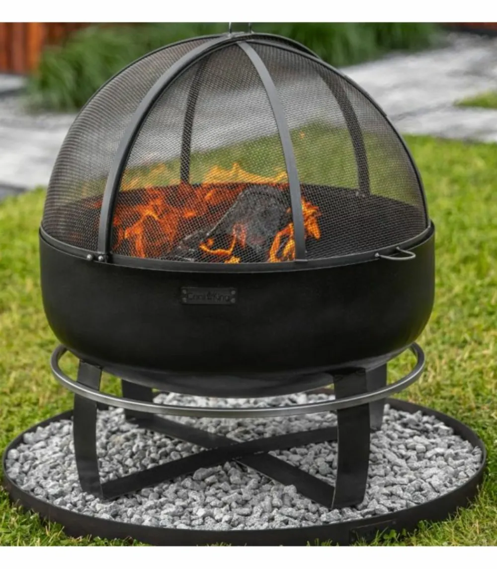 Cookking Barbecues Et Planchas | - Braséro de jardin xxl viking 60cm de diamètre, acier naturel,, 111564