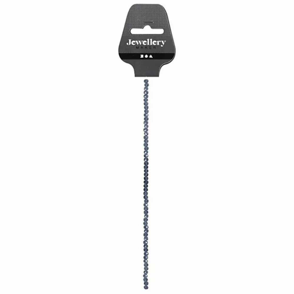 Creotime - 45 perles à facettes rondes ø 4 mm - gris foncé Best