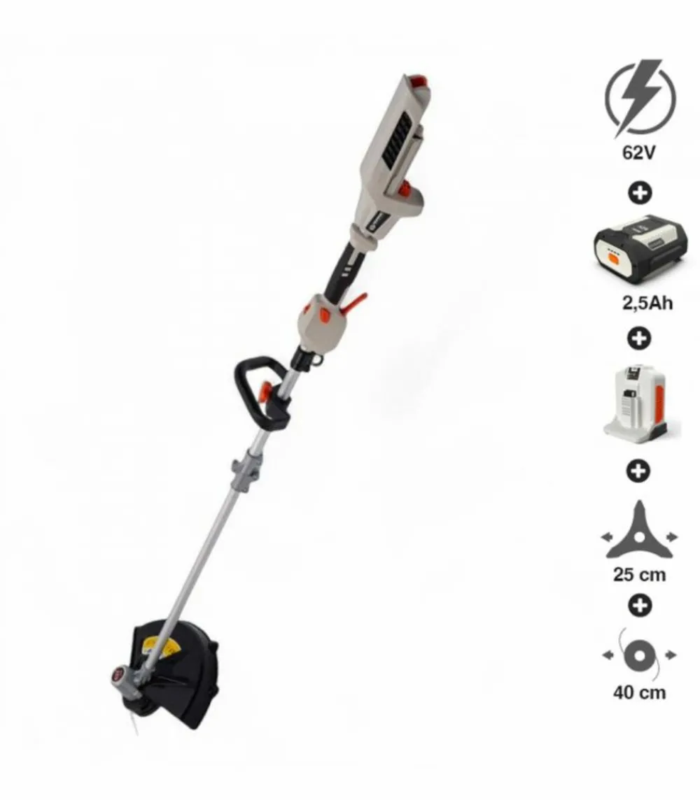 Daewoo Coupe-Bordures Et Débroussailleuses | - Pack coupe-bordures à batterie 62v puissante batterie et chargeur inclus dalst62bl-16d-2-5ah