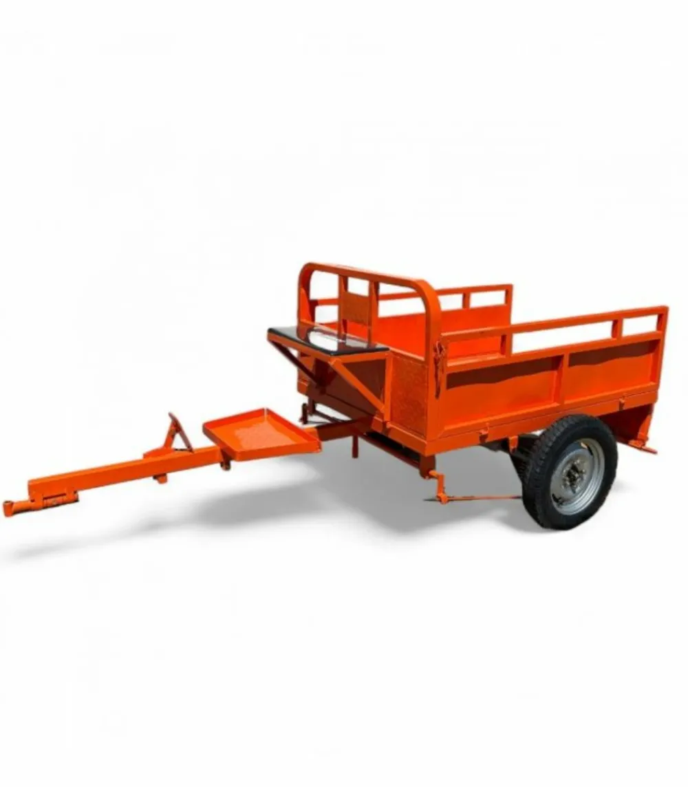 Daewoo - Remorque freinée 450kg de charge pour motoculteur toute marque - datr145 Outlet