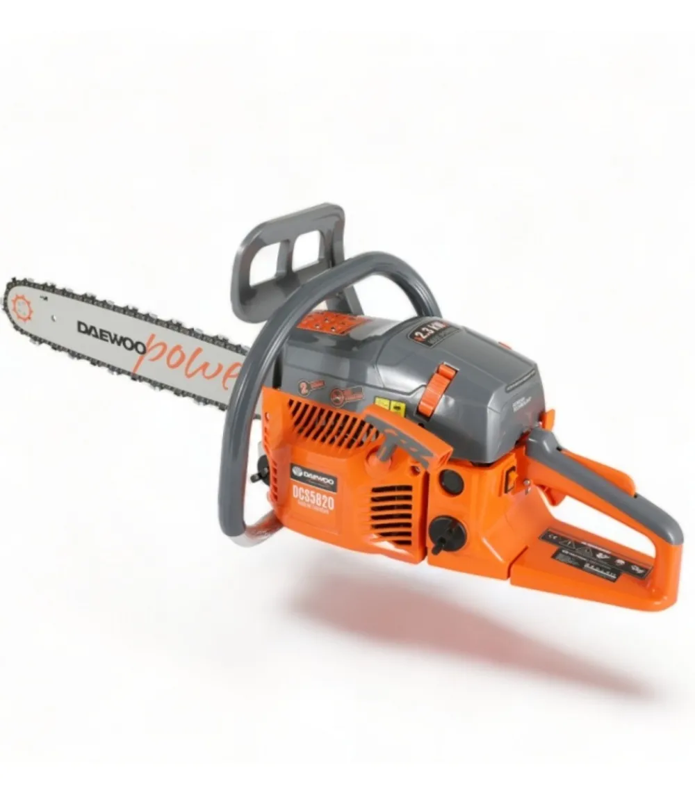 Daewoo - Tronçonneuse thermique professionnelle 54,6cc 3,3cv guide 50 cm anti vibration dcs5820