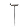 Décoration D'autrefois Oiseaux Du Jardin | DÉCORATION D'AUTREFOIS - Abreuvoir oiseau sur pied fonte fonte marron -