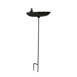 Décoration D'autrefois Oiseaux Du Jardin | DÉCORATION D'AUTREFOIS - Abreuvoir oiseau sur pied fonte fonte marron -