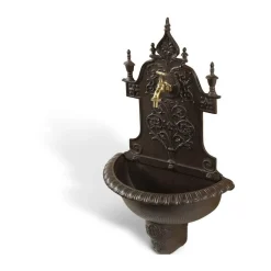 Décoration D'autrefois Bassins Et Fontaines | DÉCORATION D'AUTREFOIS - Fontaine de jardin aluminium marron -