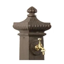 Décoration D'autrefois Bassins Et Fontaines | DÉCORATION D'AUTREFOIS - Fontaine de jardin aluminium marron -