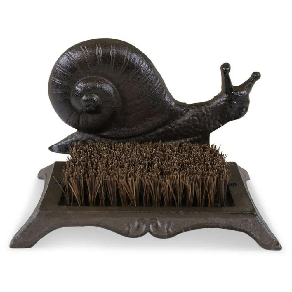 Décoration D'autrefois Entretien De La Maison | DÉCORATION D'AUTREFOIS - Gratte-pied fonte fonte marron -