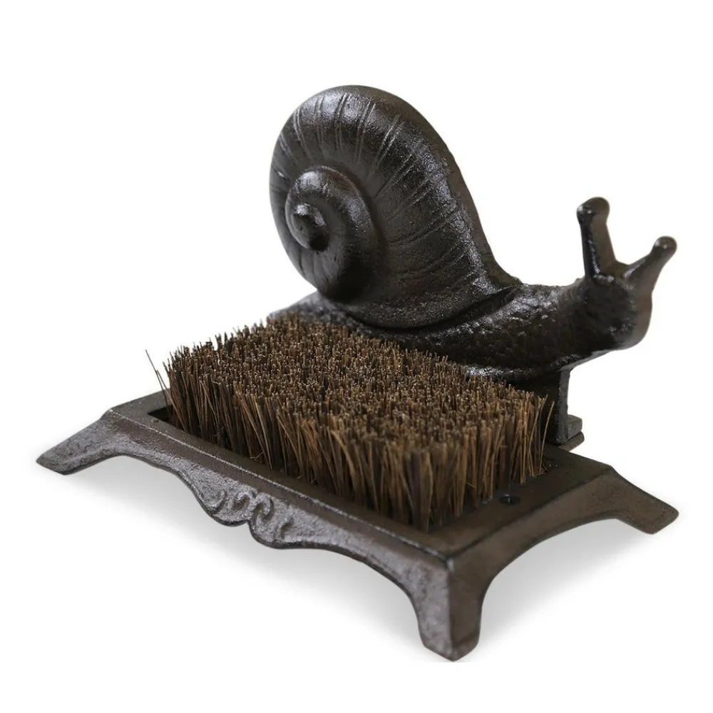 Décoration D'autrefois Entretien De La Maison | DÉCORATION D'AUTREFOIS - Gratte-pied fonte fonte marron -