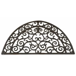 Décoration D'autrefois DÉCORATION D'AUTREFOIS - Paillasson demi-lune fonte fonte marron - Clearance