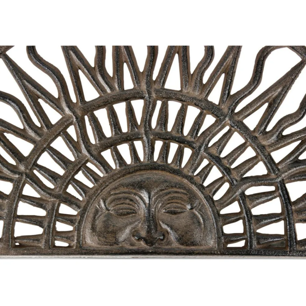 Décoration D'autrefois Entretien De La Maison | DÉCORATION D'AUTREFOIS - Paillasson demi lune fonte fonte marron -
