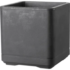Deroma - Bac cube Cosmo, à réserve d'eau, coloris anthracite - L.38cm