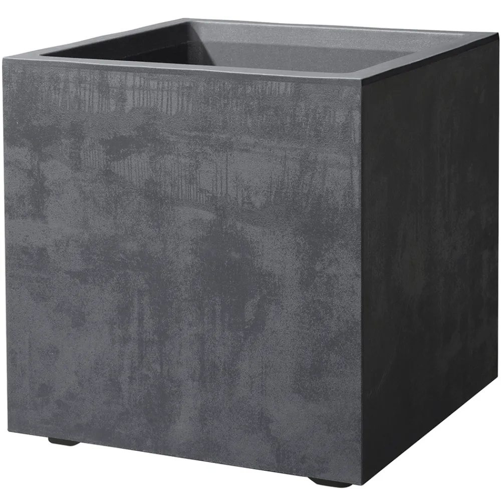 Deroma Pots Et Jardinières | - Bac cubo Millennium, à réserve d'eau, coloris anthracite - L.39cm