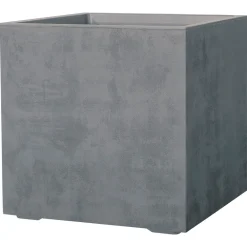 Deroma Pots Et Jardinières | - Bac cubo Millennium, à réserve d'eau, coloris ashgrey - L.49cm