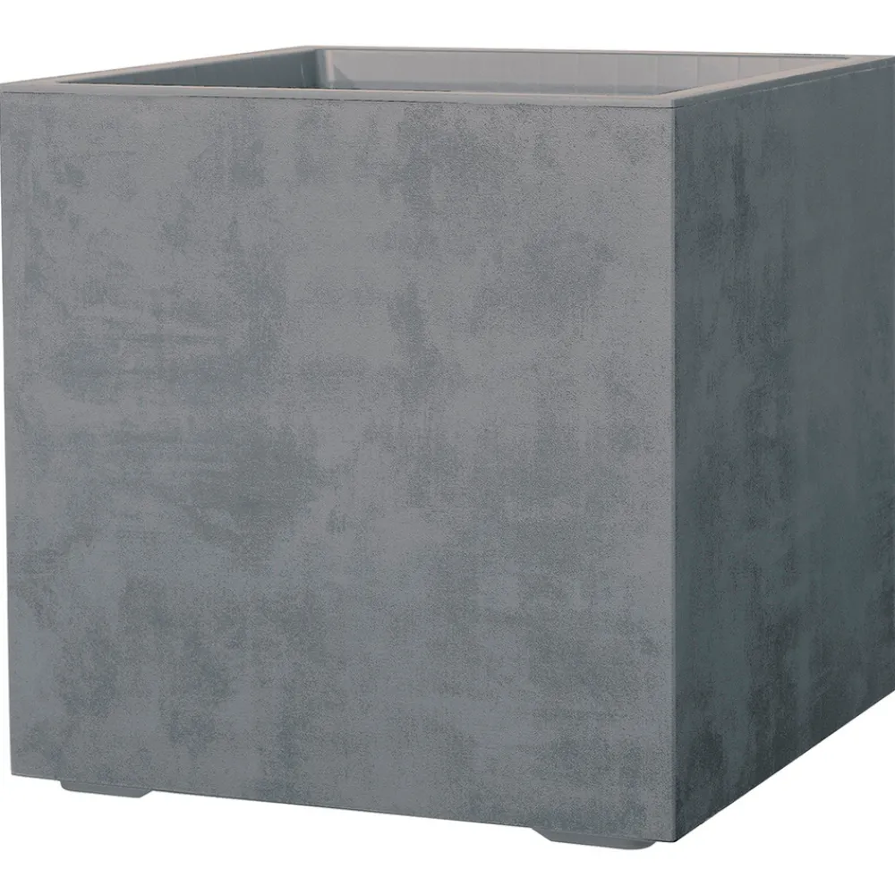 Deroma Pots Et Jardinières | - Bac cubo Millennium, à réserve d'eau, coloris ashgrey - L.49cm
