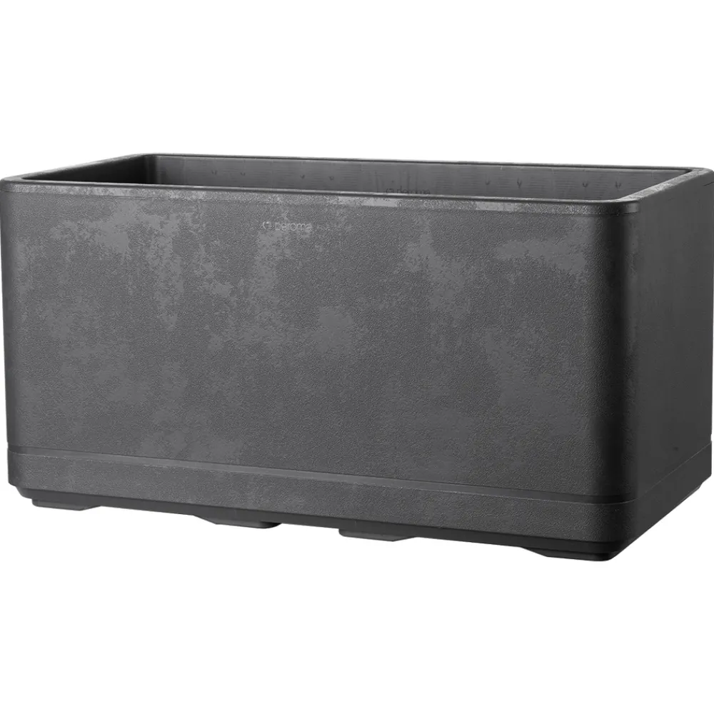 Deroma Pots Et Jardinières | - Bac muret Cosmo, à réserve d'eau, coloris anthracite - L.78cm