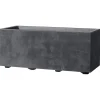 Deroma Pots Et Jardinières | - Bac muret Millennium, à réserve d'eau, coloris anthracite - L.59cm
