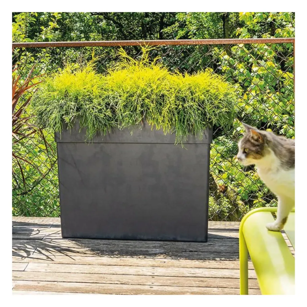 Deroma Pots, Jardinières Et Carrés Potagers | - Muret haut like r - hauteur 78 cm - anthracite -