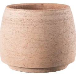 Deroma Cache-Pots Et Bacs D'Intérieur|Pots Et Jardinières | - Pot Vaso Com'O pour plantes et fleurs en terre cuite rosée - D.26cm
