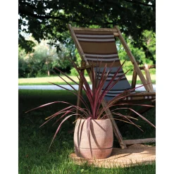 Deroma Cache-Pots Et Bacs D'Intérieur|Pots Et Jardinières | - Pot Vaso Com'O pour plantes et fleurs en terre cuite rosée - D.26cm