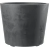 Deroma Pots Et Jardinières | - Pot Vaso Millennium, à réserve d'eau, coloris anthracite - D.59cm