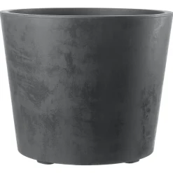 Deroma Pots Et Jardinières | - Pot Vaso Millennium, à réserve d'eau, coloris anthracite - D.59cm