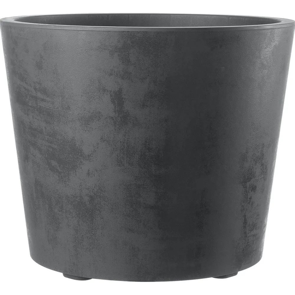 Deroma Pots Et Jardinières | - Pot Vaso Millennium, à réserve d'eau, coloris anthracite - D.59cm