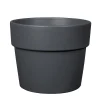 Deroma - Pot Vaso Perfetto Bigband en terre cuite émaillée Epoxy Cendre Ø39cm Discount