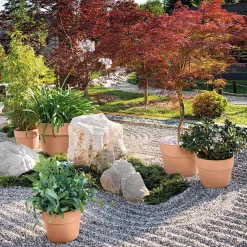 Deroma - Pot Vaso Perfetto White en terre cuite - H.30,8 x D.39 m Hot