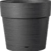 Deroma - Pot Vaso Save R à réserve d'eau en plastique Anthracite Ø29cm Hot