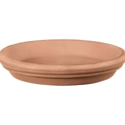 Deroma - Soucoupe imperméable Antica en terre cuite Ø 40,9 x H. 4,8cm New