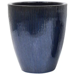 Deroma - Vase Haut Waterfall en terre cuite émaillée - D.32,5xH.37cm Discount