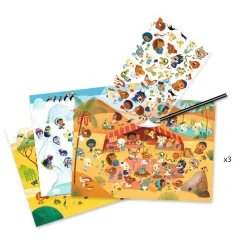 Djeco - Decalcos savane desert pole nord Online