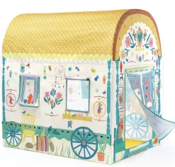 Djeco Jeux D'Extérieur | - Grande maisonnette roulotte