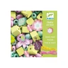 Djeco - Perles en bois foison de perles feuilles et fleurs Outlet