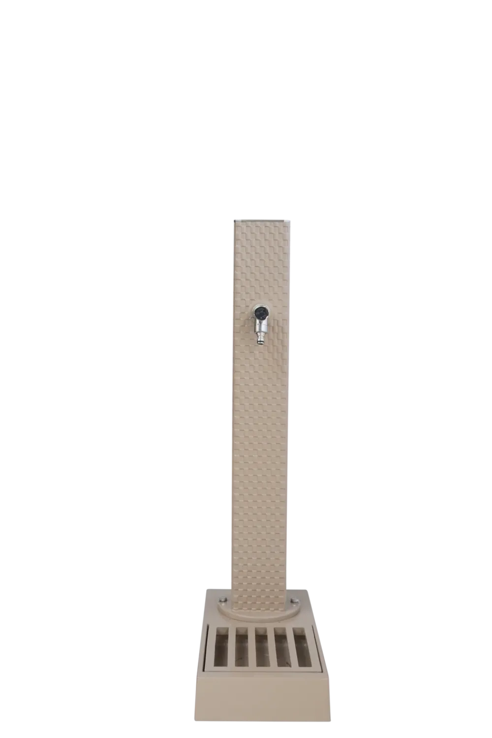 Dommartin - Fontaine borne pixel avec vasque taupe avec robinet rounded h. 103cm x l. 5 Outlet