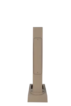 Dommartin - Fontaine borne pixel avec vasque taupe avec robinet rounded h. 103cm x l. 5 Outlet