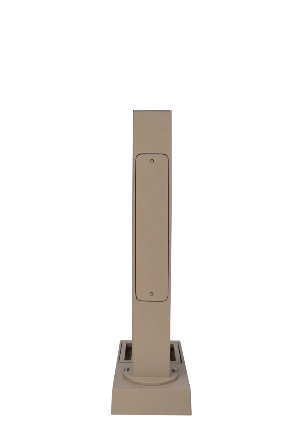 Dommartin - Fontaine borne pixel avec vasque taupe avec robinet rounded h. 103cm x l. 5 Outlet