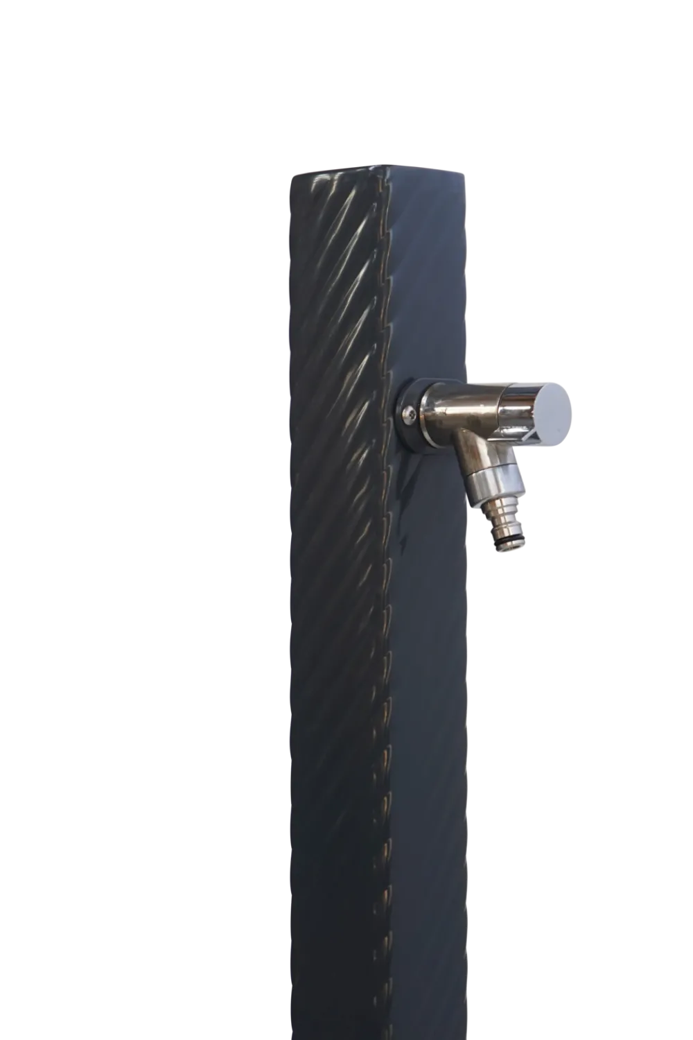Dommartin - Fontaine borne téthys gris 7016 avec robinet rounded h. 95cm x l. 15cm Online