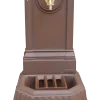 Dommartin Bassins Et Fontaines | - Fontaine citadine style corten (ral mars 2525) avec robinet standard h. 70cm x l. 35cm