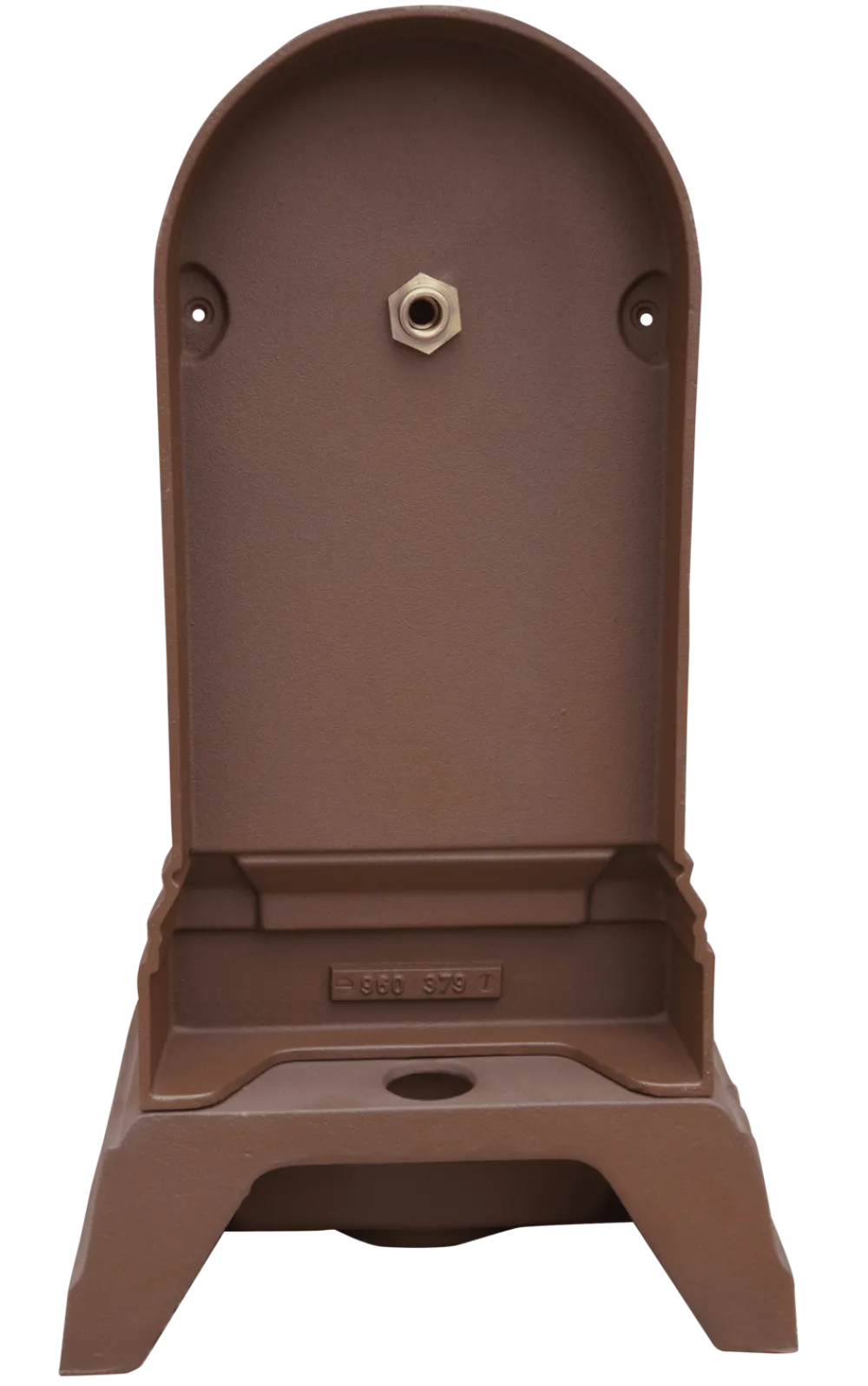 Dommartin Bassins Et Fontaines | - Fontaine citadine style corten (ral mars 2525) avec robinet standard h. 70cm x l. 35cm