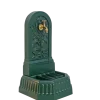 Dommartin Bassins Et Fontaines | - Fontaine triton vert anglais avec robinet standard h. 70cm x l. 35cm