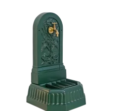 Dommartin Bassins Et Fontaines | - Fontaine triton vert anglais avec robinet standard h. 70cm x l. 35cm
