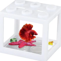 Downypaws - Aquarium betta miniature en acrylique transparent New