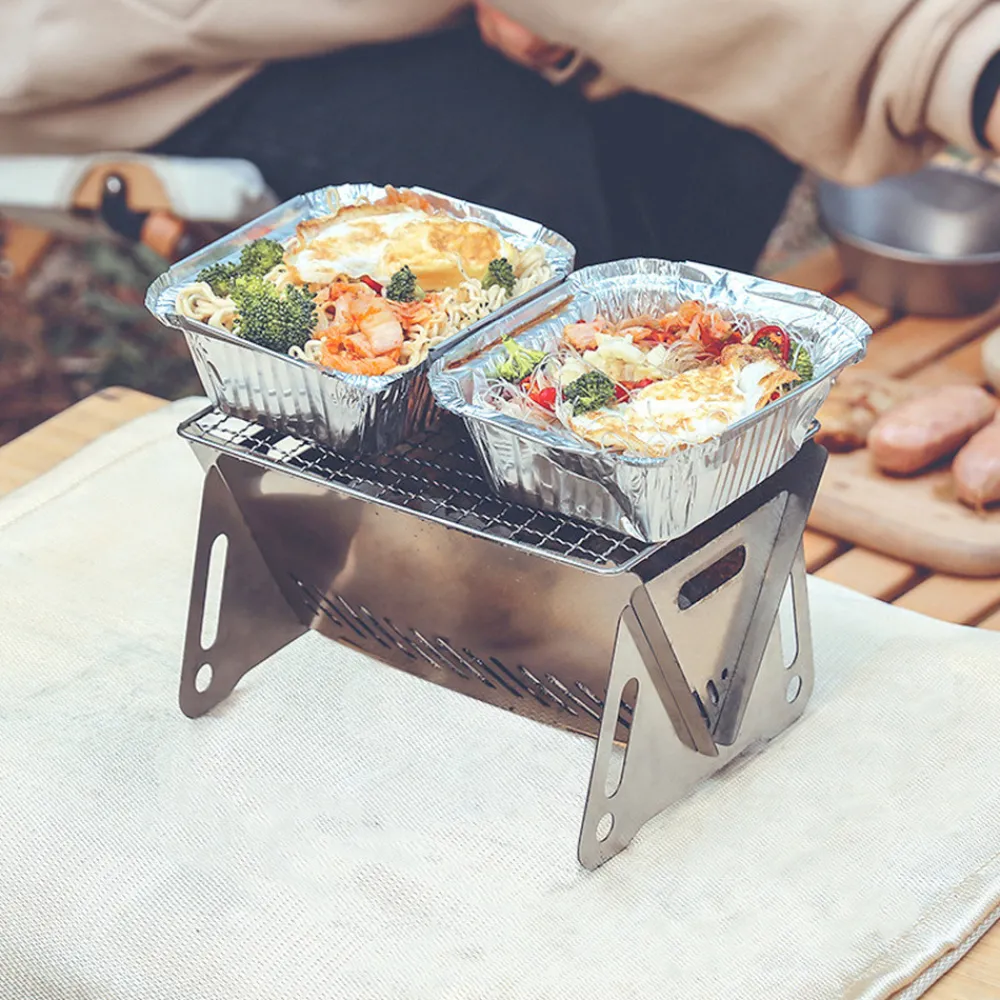 Downypaws - Barbecue pliable en acier inoxydable