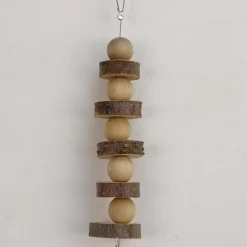 Downypaws - Boucles de bois de pomme pour rongeurs, snacks et jouets de mastication sphérique Online