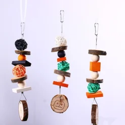 Downypaws - Boucles de perles en bois de pomme pour rongeurs type a Discount