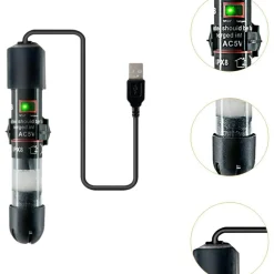 Downypaws Pompes, Filtres, Chauffages Et Accessoires | - Chauffage aquarium mini usb - protection surchauffe